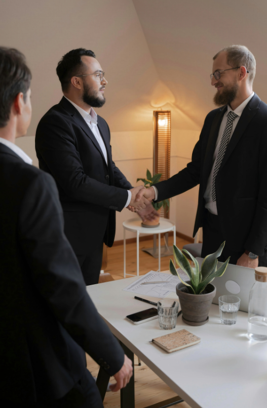 Professionals collaborating